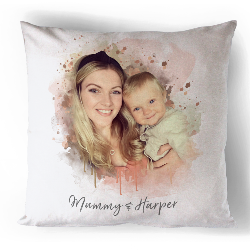 Mum Paint Splat Cushion #1 image